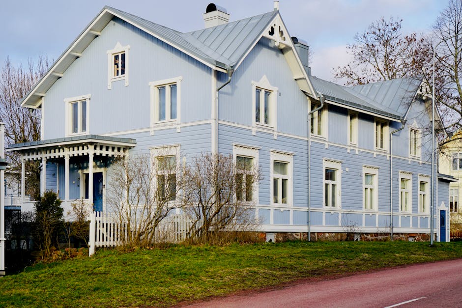 scandinavian style house exterior with wooden facade