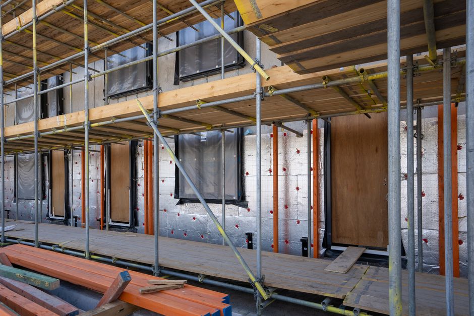 modern house construction insulation detail